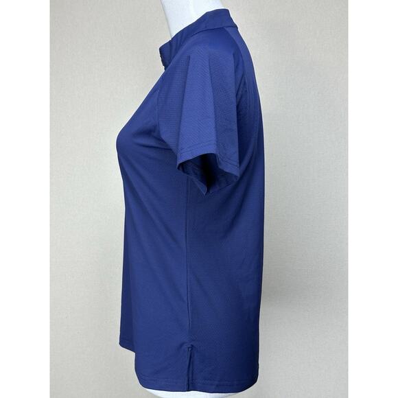 Women’s Size Small Golf Shirt 1/4 Zip Short Sleeve Navy Blue NWT Tennis - Picture 10 of 16